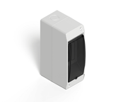 Caja ext. TM 8 bocas c/tapa - Blanca