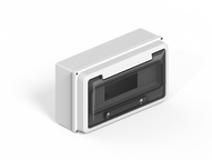 Caja IP65 p/12 polos DIN  - blanco