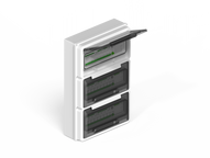 Caja IP65 p/36 polos DIN - blanco
