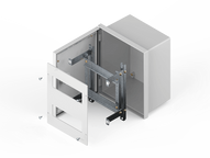 Gabinete Estanco Q Energy  para TM 420x420x150 54 polos Puerta Fumé