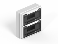 Caja IP65 p/24 polos DIN  - blanco