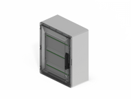 Gab. estanco Q Energy Plus 520x640X240 96 P. Pta Fumé c/ falleba 3 puntos
