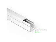 Cablecanal Sistelectric 18x21 con retenedor y cinta autoadhesiva